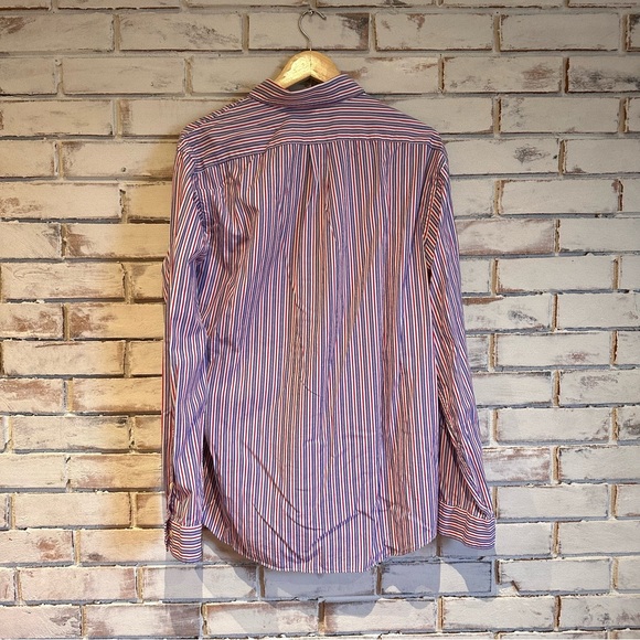Ralph Lauren Red White and Blue long sleeve button down size XL - Picture 4 of 4